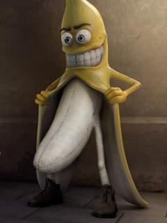 funny Flashing bannana free mobile wallpaper 240x320