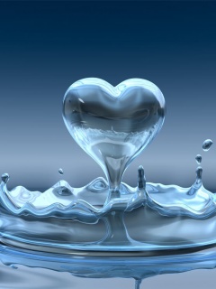 Love drop mobile wallpaper 240x320