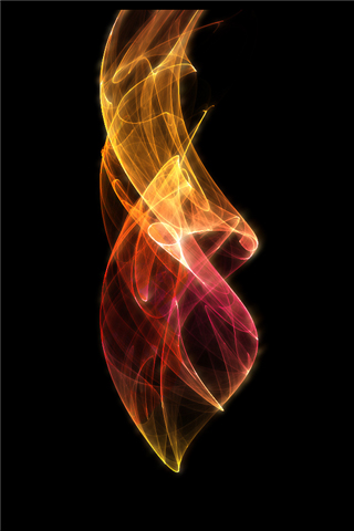 Neon glow abstract iphone wallpaper for mobile 320x480