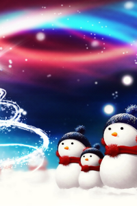 free iphone 4 wallpapers 640x960 snowmen