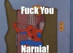 funny f you narnia spider man meme
