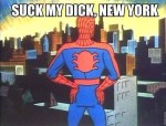 spiderman new york suck funny meme