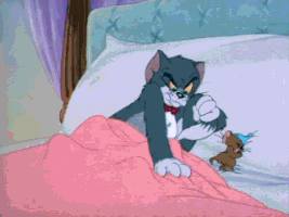 funny animated gif of tom and jerry