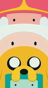 Adventure time minimal characters mobile wallpaper