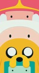 Adventure time minimal characters mobile wallpaper