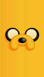 Minimal mobile wallpaper jake face adventure time