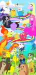 Adventure time mobile background all characters hd