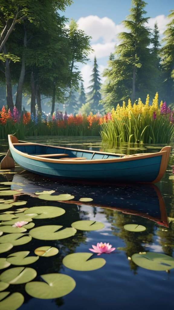 Aesthetic wallpaper for mobile phone 2k row boat cute